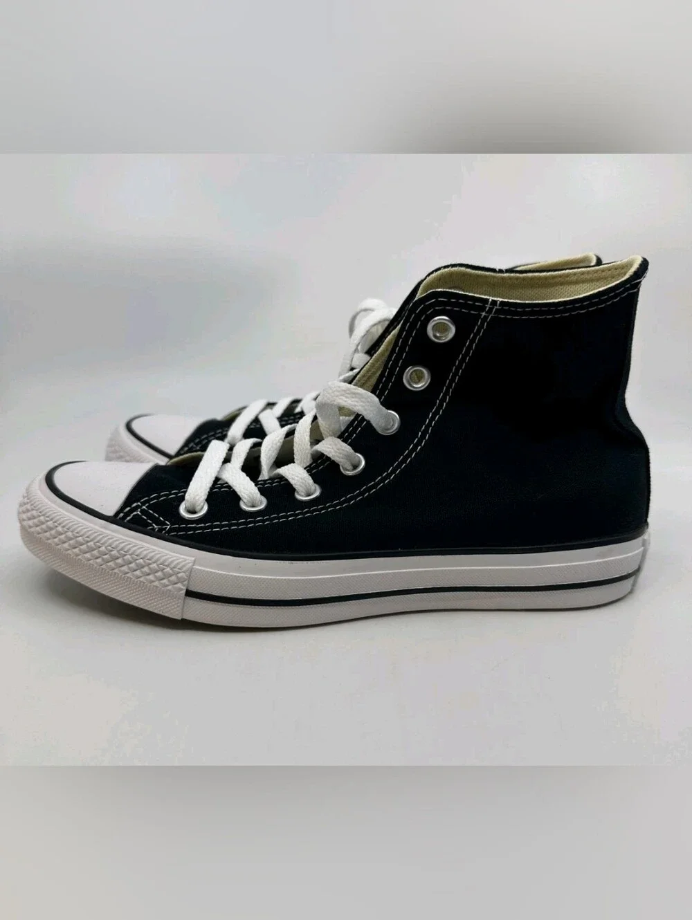 Converse Black & White Kids High-Top Sneakers - Picture 3 of 4